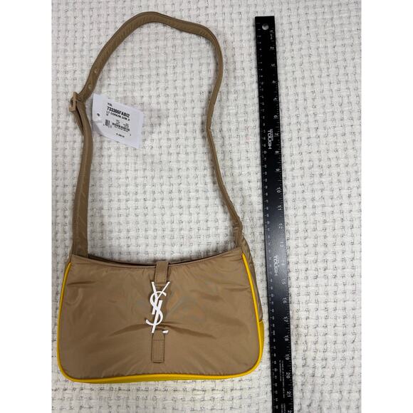 YSL Saint Laurent Women’s Le 5 À 7 Nylon Shoulder Bag Crossbody Made In Italy - Picture 14 of 16